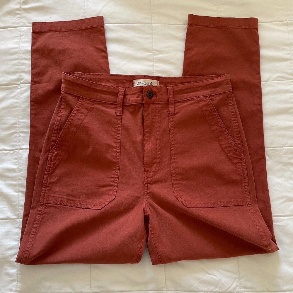 Madewell Stovepipe Pants (Rust)
